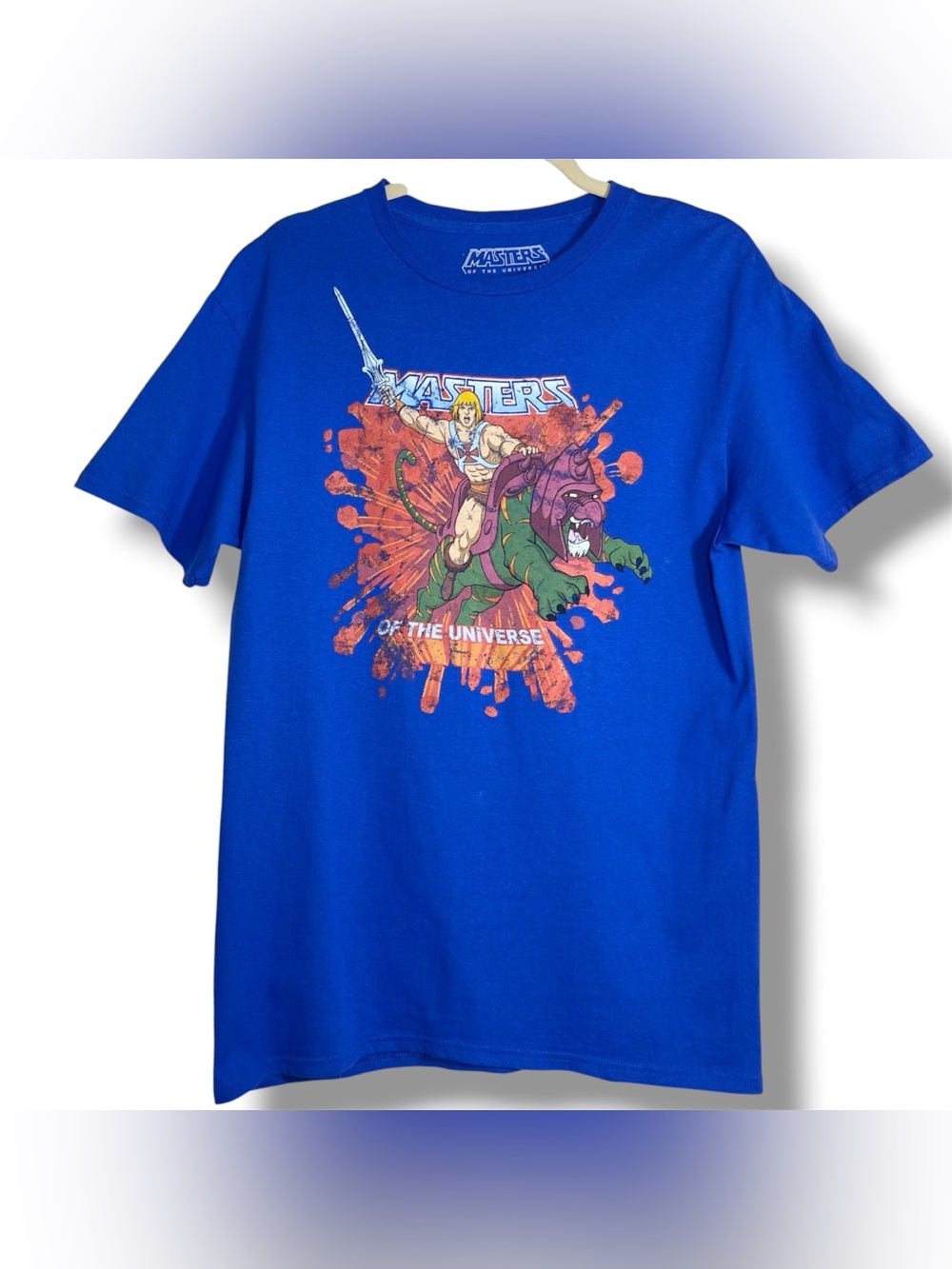 He-Man Masters of the Universe 100% Cotton Blue Graphic T-shirt LootCrate, M